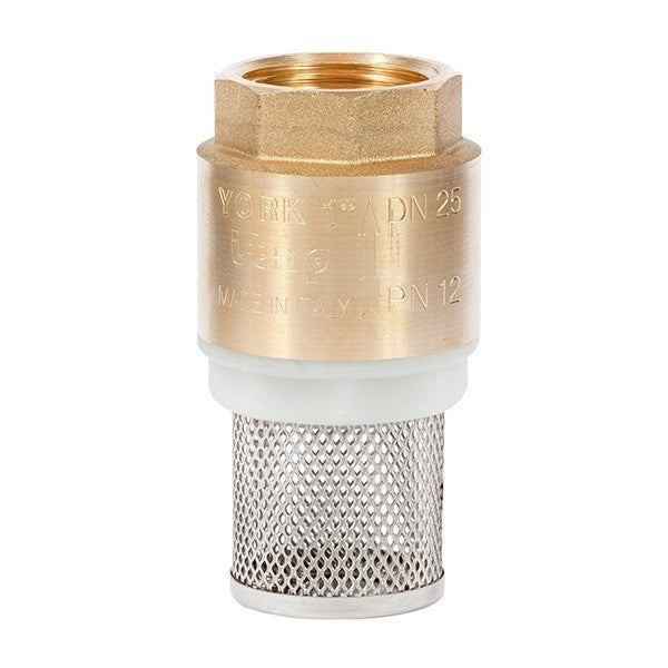 Sorb cu supapa de sens, din alama si filtru de inox 1/2" YORK