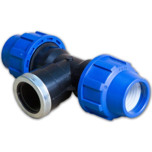 Teu compresiune 25x1/2" filet interior