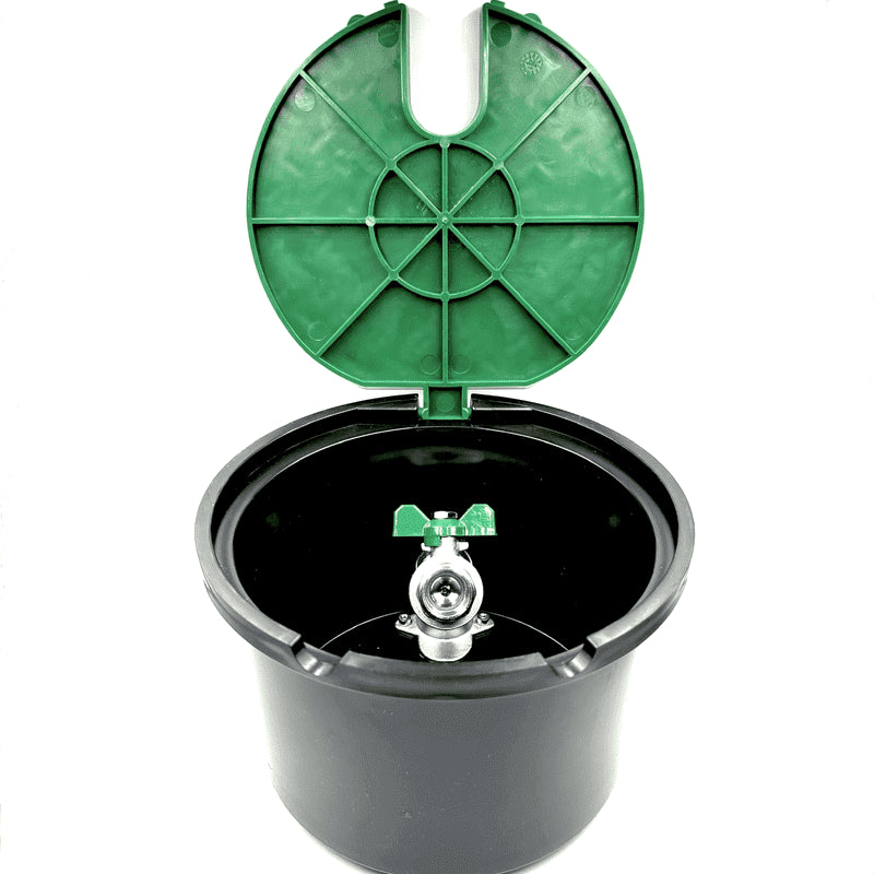 Cutie cu robinet 3/4" cu bila de metal