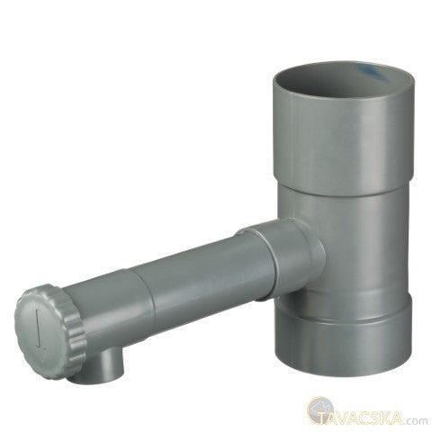 Adaptor de jgheab pentru apa de ploaie cu buton rotativ M17.5 x 8,5 cm