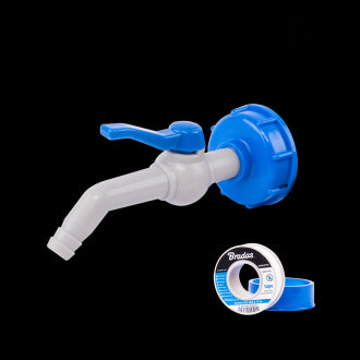 Robinet IBC pentru furtun cu robinet 45 ° 1/2 "