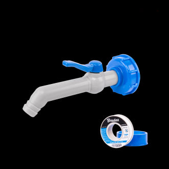 Robinet IBC pentru furtun cu robinet 45 ° 3/4 "