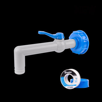 Robinet IBC pentru furtun cu robinet 90 ° 3/4 "