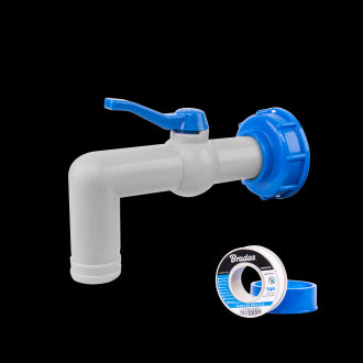 Robinet IBC pentru furtun cu robinet 90 ° 1"