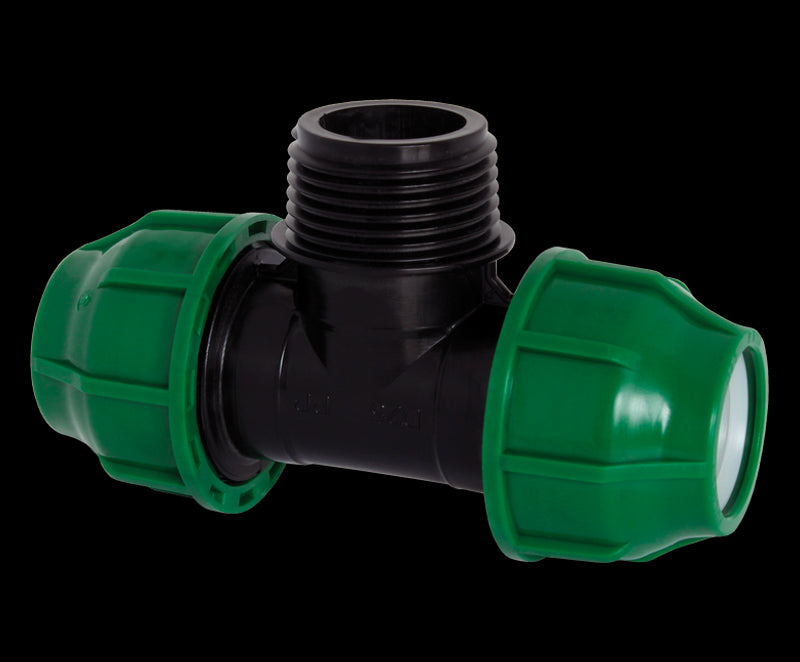 Teu compresiune 25 x 3/4" x 25 filet exterior