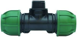 Teu compresiune 40 x 6/4" x 40 filet exterior